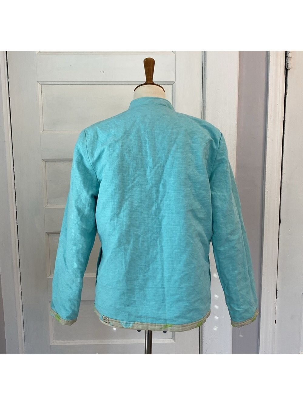 Reversible Silk Blend Quilted Jacket, Size S - Picture 6 of 17